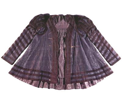 Šuba ze sametu uložená v Bayrisches National Museum, Mnichov. (16. století).