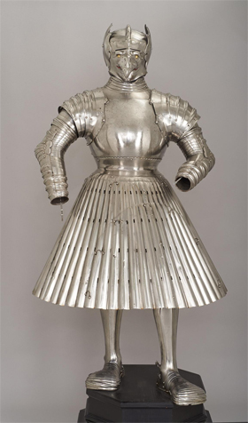 Kostýmní brnění markraběte Albrechta von Brandenburg, cca 1526, Kunsthistorische museum, Vídeň